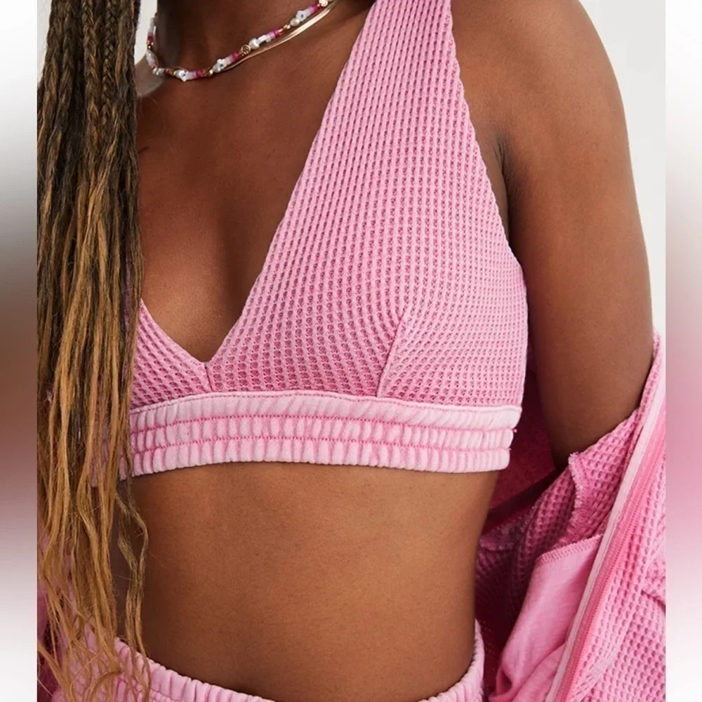 Aerie Waffle Cropped Tank Top